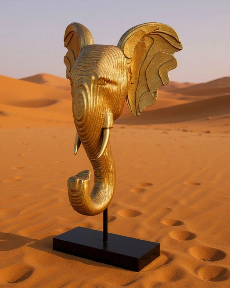 Elefantstatue vorher/nachher Beispiel