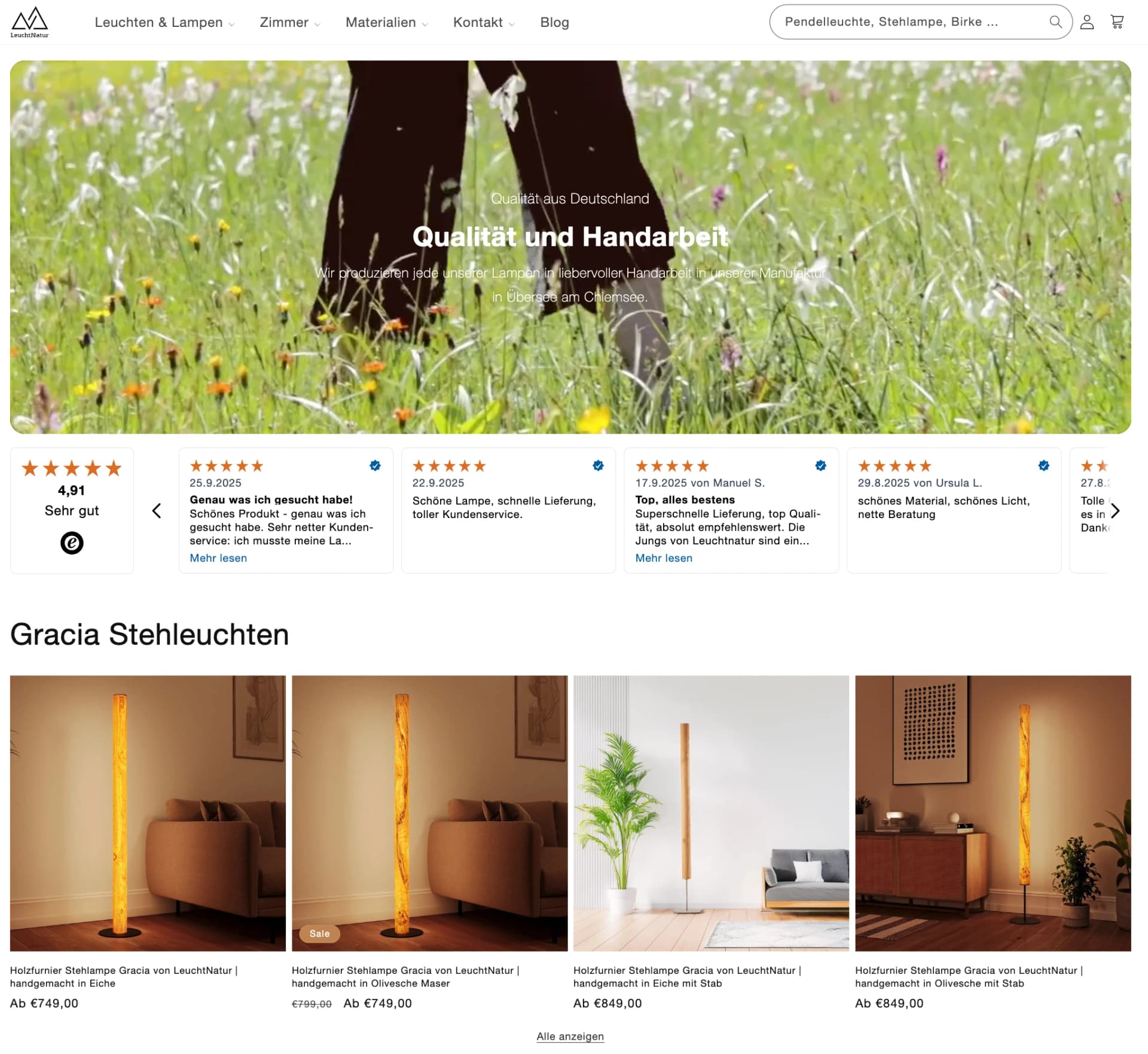 Onlineshop mit professionellen Produktbildern